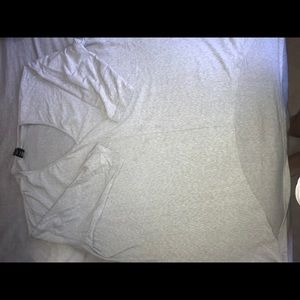 long sleeve grey shirt